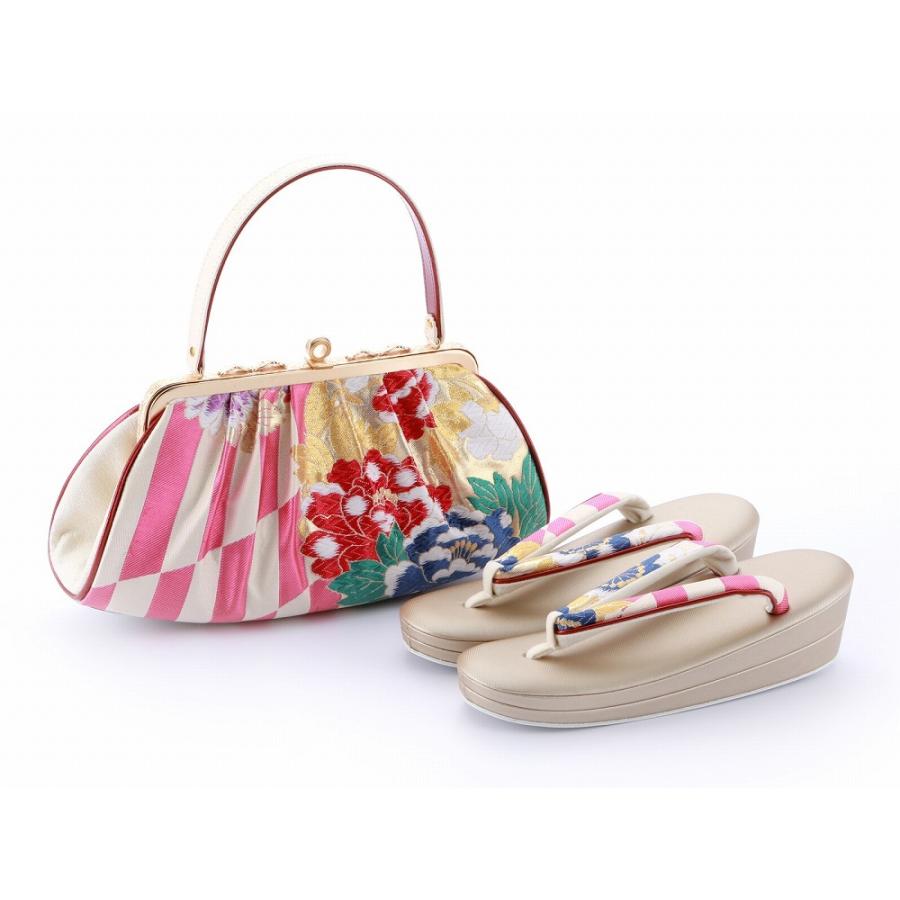 振袖用 正絹 草履バッグセット Lサイズ bs-128 : 和の心 小雪 - 通販