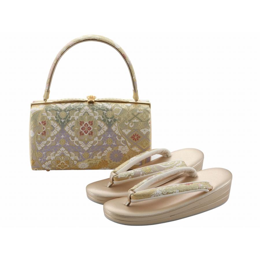 正絹帯地草履バックセットFサイズ