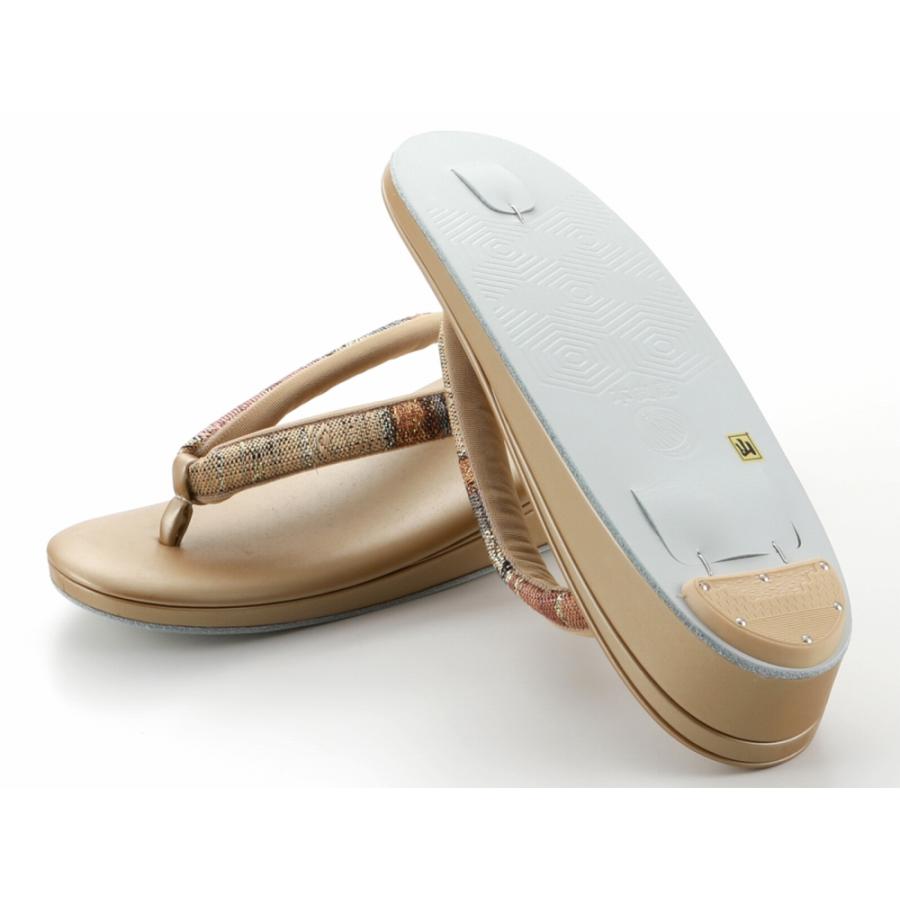 特選草履バックセット。正絹帯地。 お洒落 日本製 正絹 帯地 草履バッグセット 二枚芯 本皮底 Fサイズ