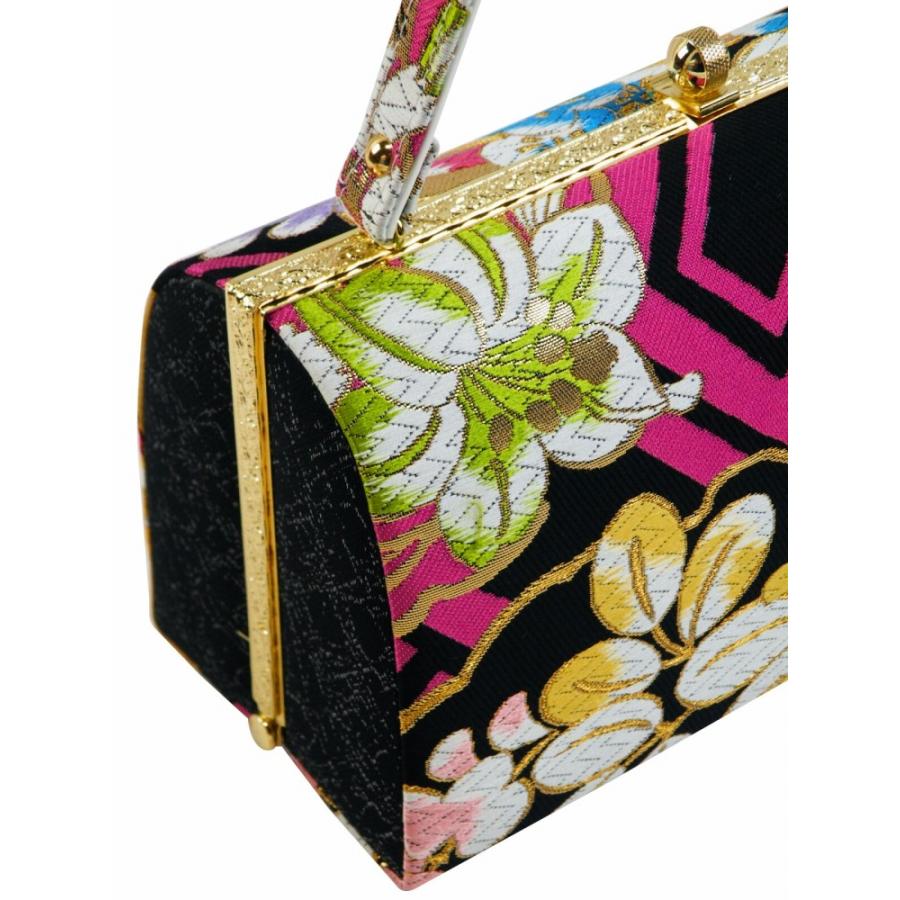 振袖用 帯地 金刺繍入り 4段重ね 草履バッグセット フリーサイズ 日本
