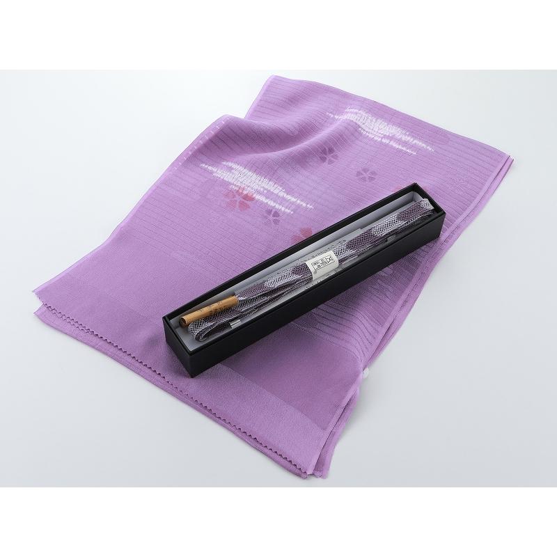 夏用 お洒落 江戸組紐 五嶋紐 正絹 帯締め 絞り柄入り 帯揚げ 2点 