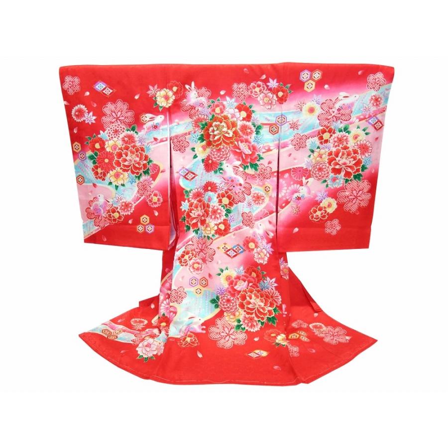 訳あり お宮参り 金刺繍入り 正絹 着物 長襦袢 セット 女児 女の子 子供 産着 祝着 赤系 Un 167 F01 Un 167 和の心 小雪 通販 Yahoo ショッピング