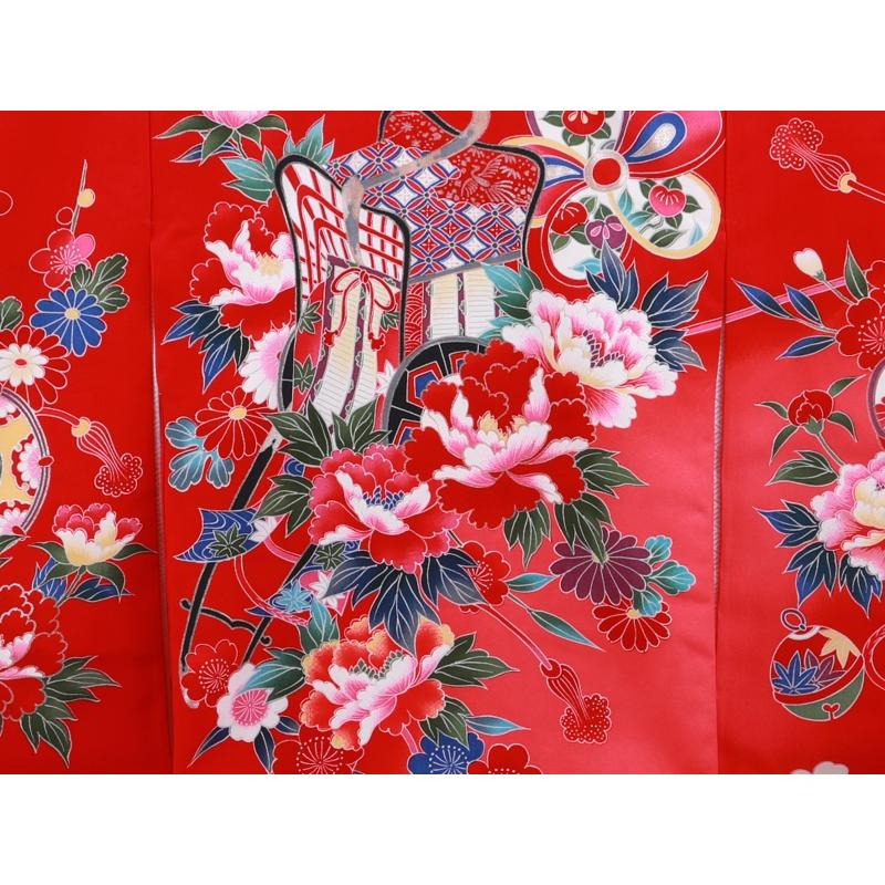 お宮参り 着物 産着 女の子 正絹 祝い着 美品 ２点セット 長襦袢 お宮参り 着物 正絹 長襦袢 セット 女児 女の子 子供 産着 祝着