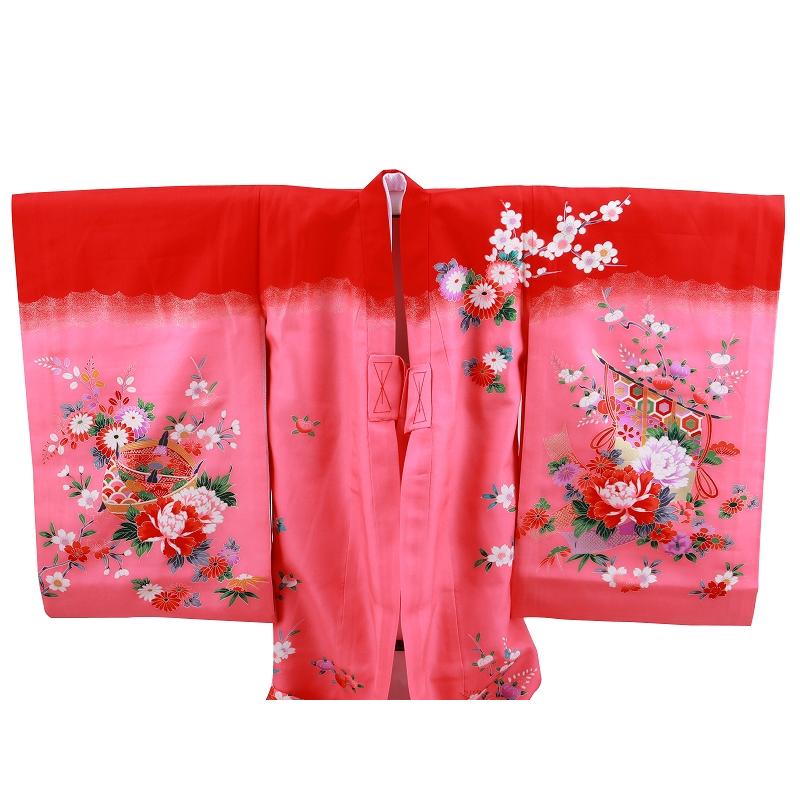 産着　お宮参り　高級　女の子　赤　花柄　長襦袢　未使用 楽天市場】【レンタル】お宮参り 着物 女の子[鼓に鶴 白色] 産着