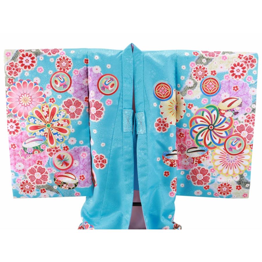 お宮参り 金刺繍入り 着物 長襦袢 セット 女児 女の子 子供 産着 祝着