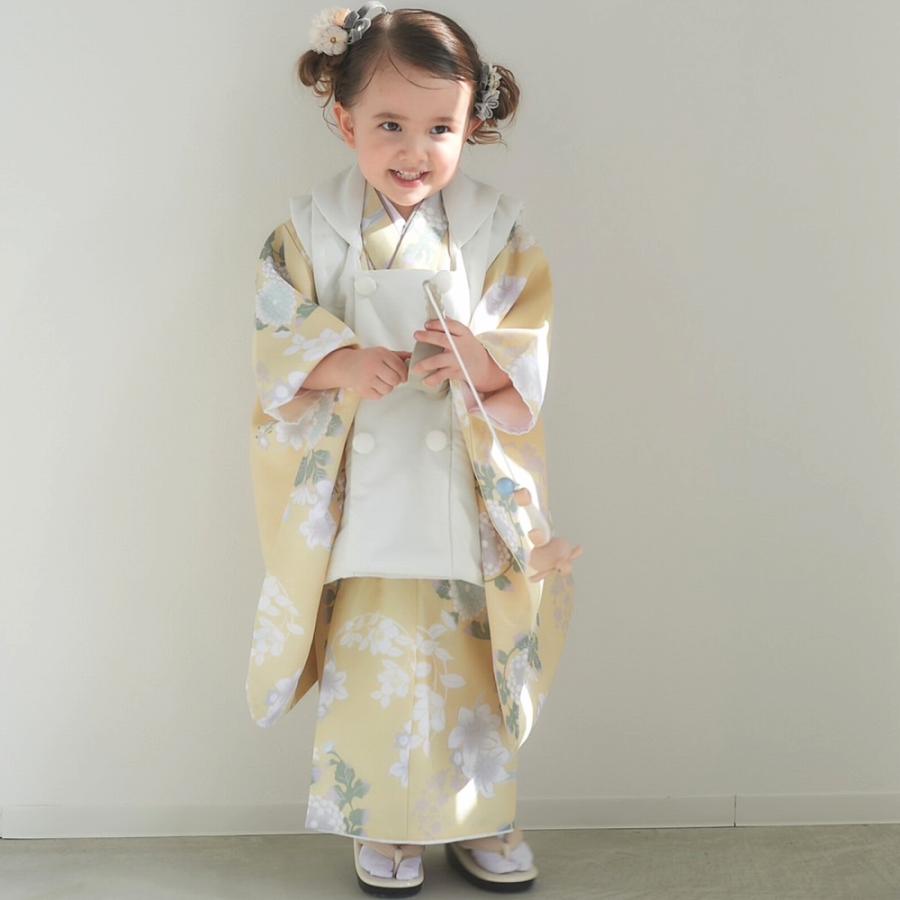 【着物と帯 時流】192◆3才女の子着物&被布コート長襦袢 バッグセット◆美品 着物と帯 時流】192◇3才女の子着物&被布コート長襦袢 バッグセット