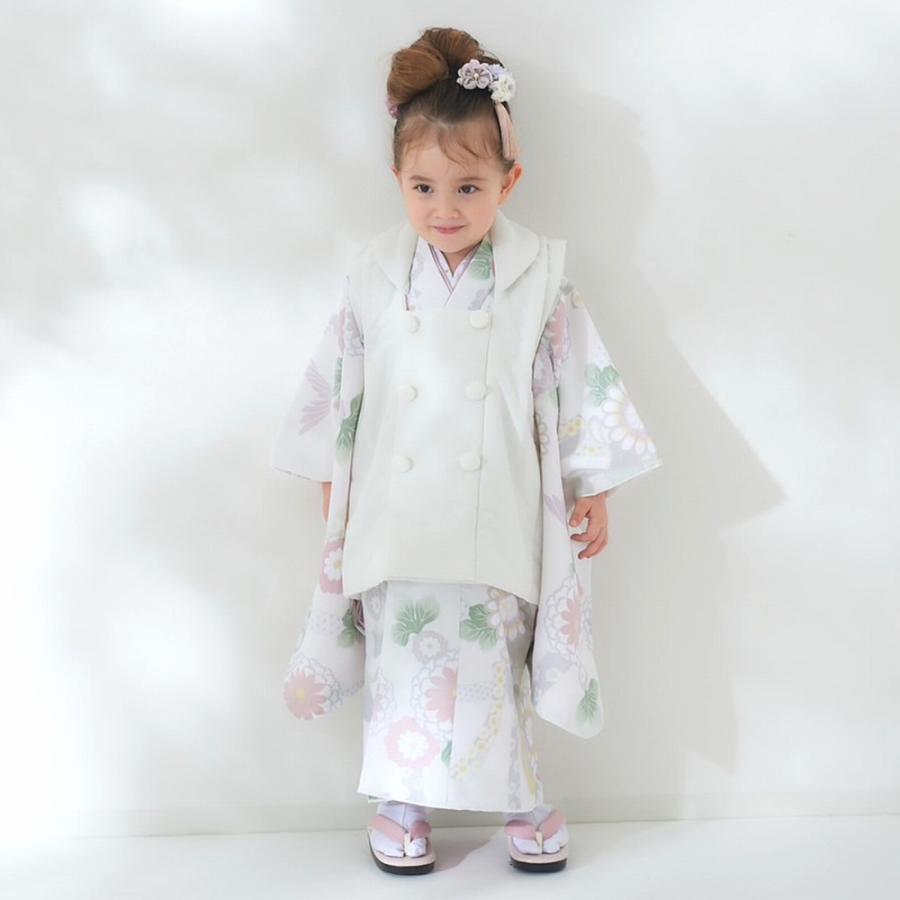 七五三 KOHARU 被布コートセット 3歳 女の子 着物 8点セット 箱入り