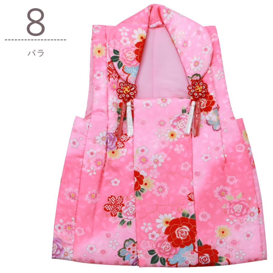 七五三 女の子 3歳用 被布コート 単品 ピンク系 全6柄 hn-103 : 和の
