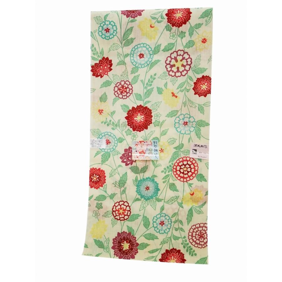 源氏物語 本染 綿麻 ブランド 浴衣 反物 高級 変わり織 久25 G01 Ghi 25 和の心 小雪 通販 Yahoo ショッピング
