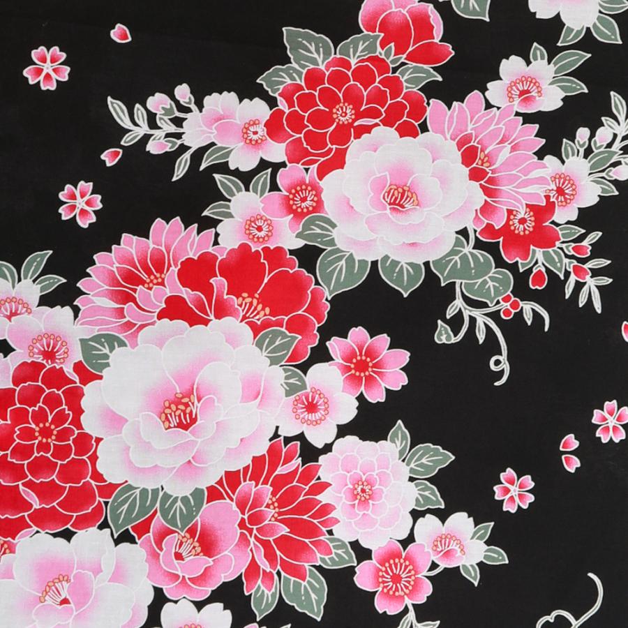 日本製 婦人用 浴衣 反物 スクリーン染め 綿100％ 全6柄  ma-71