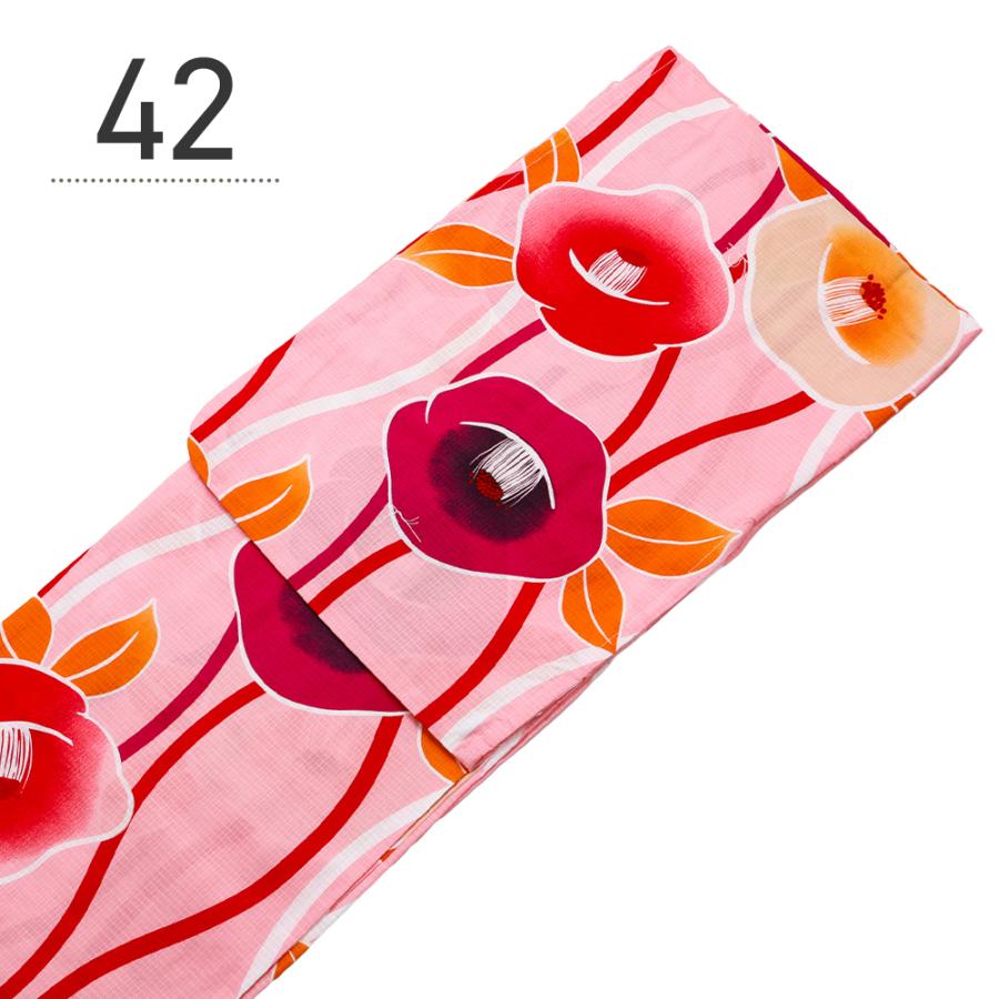 浴衣 帯　下駄 女性用 お仕立て上がり浴衣 作り帯 下駄 3点セット 紅梅織 千都