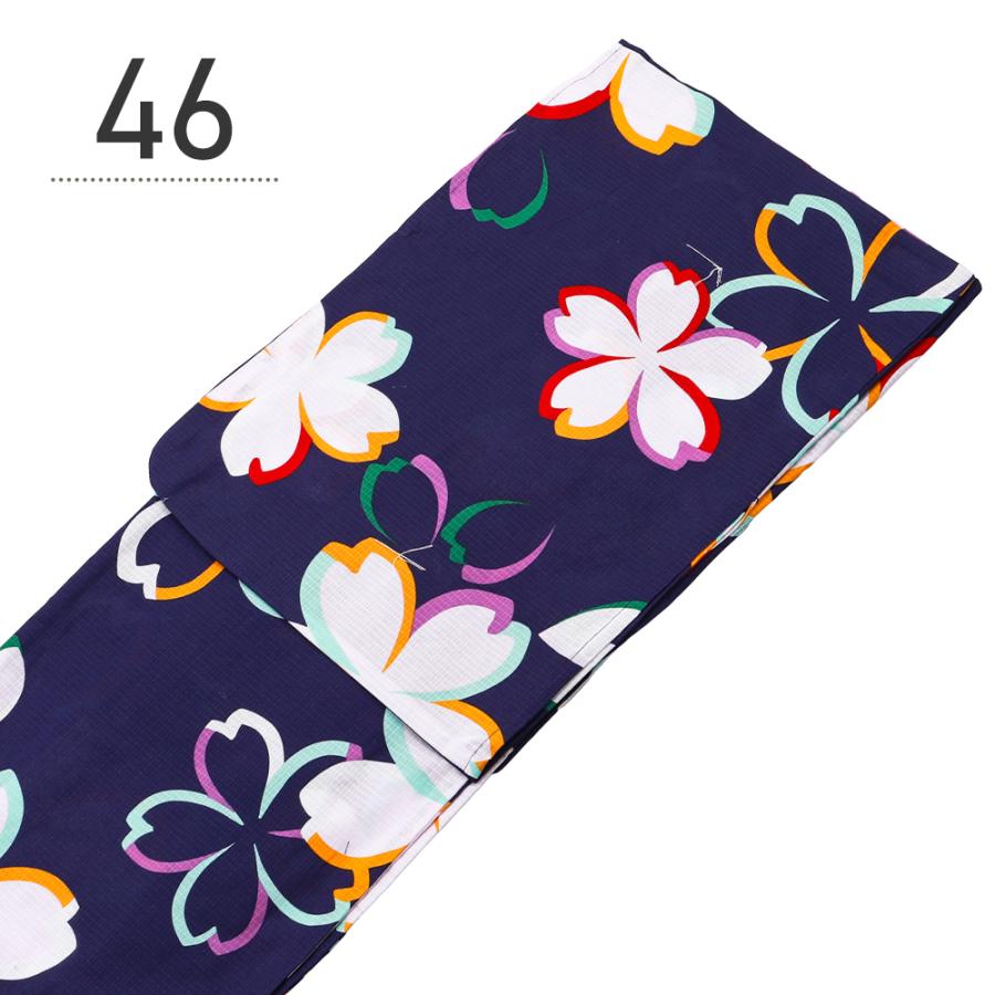 女性用 お仕立て上がり浴衣 作り帯 下駄 3点セット 紅梅織 千都