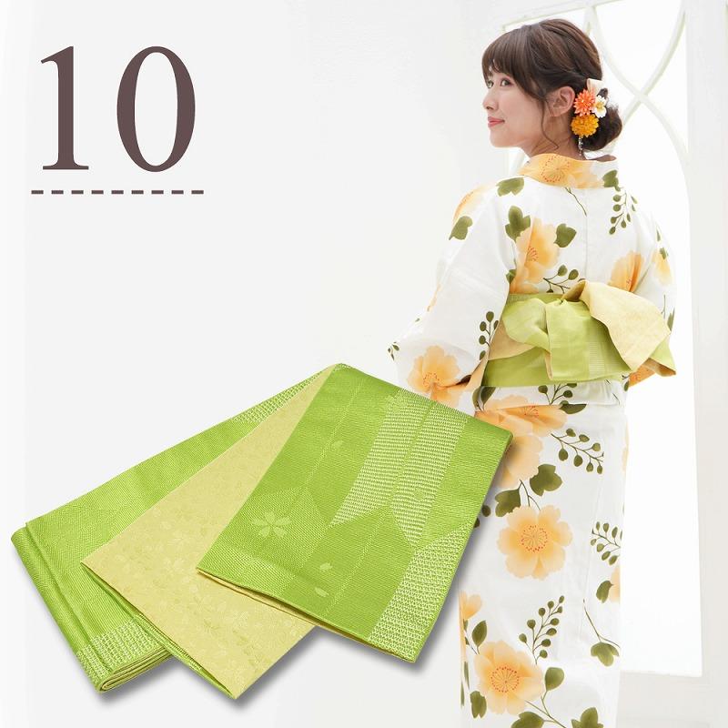 日本製 小袋帯 半幅帯 リバーシブル 浴衣帯 全5柄 yo-258 : 和の