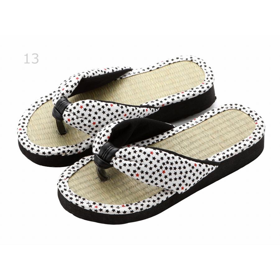 いぐさ サンダル 柄入り 子供草履 軽量 たたみ 草履 ソフト鼻緒 畳草履