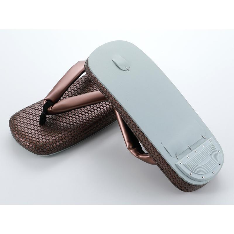 紳士用 鎖模様 型押し 粋な柄 雪駄 全3タイプ 23.5〜26cm対応 st-87 