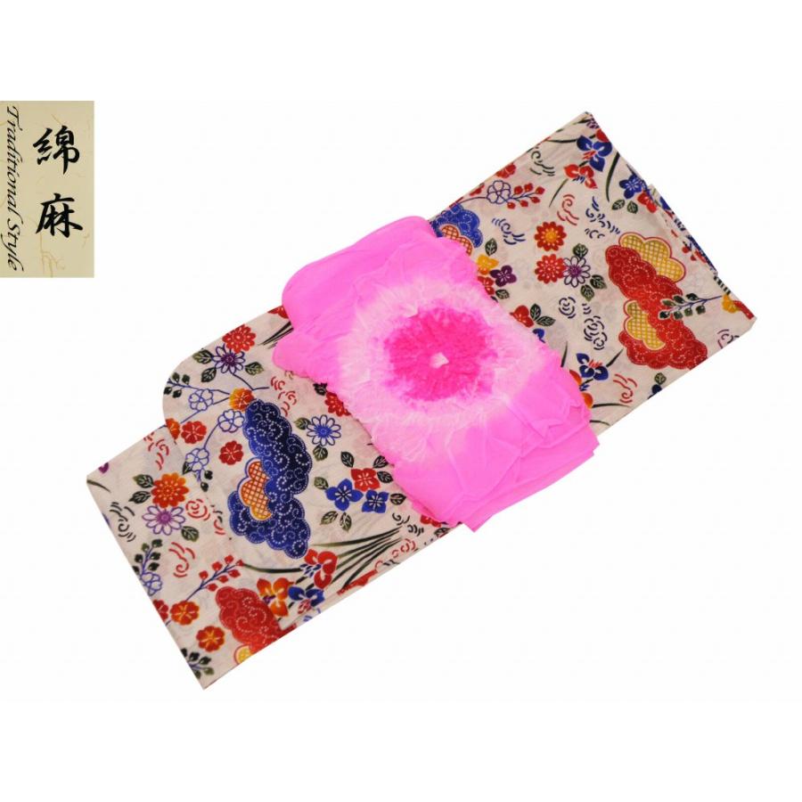 150cmサイズ 子供 ゆかた 綿麻素材 仕立て上がり浴衣 2点セット 兵児帯 Kn 23 150 J02 Kn 23 150 和の心 小雪 通販 Yahoo ショッピング