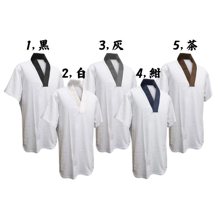 衿色白色 紳士用 綿 肌着 Tシャツ半襦袢 半袖  ot-101 Mサイズ 100個 マジックなし｜koyuki｜02