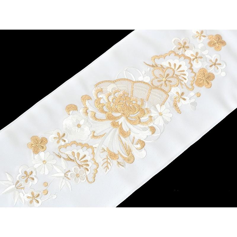 振袖 オンワードお誂え 正絹 乱菊 金駒刺繍 菱紋 広衿 袷 着物T-2457