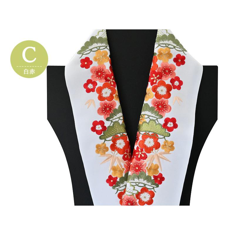 襟先飾り3点セット 内1点止めネジ無し金色メタル