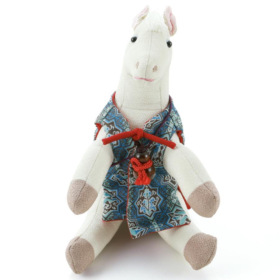 2026年 干支置物 龍村美術織物生地使用 ますこっと人形 午年 令和8年 馬 うま　et-26C 箱白