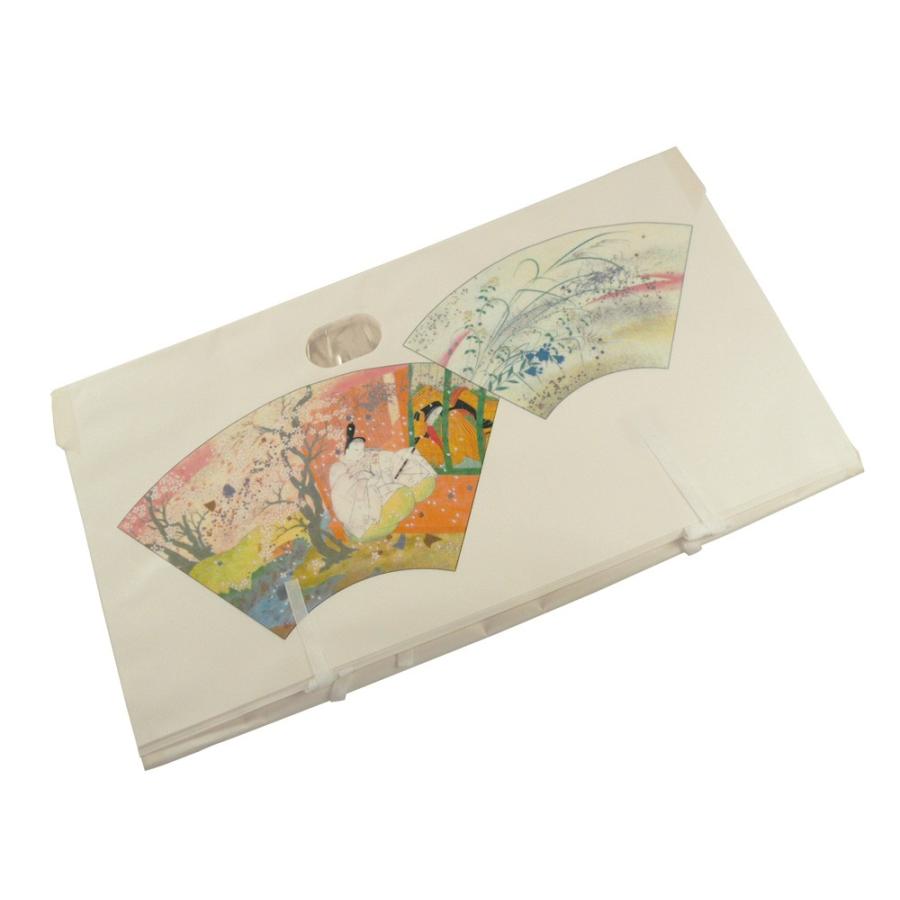 セール たとう紙 扇面柄 大切なお着物の保存に たとう紙 帯・長襦袢用 64×34cm 1枚から買えます |  | 01
