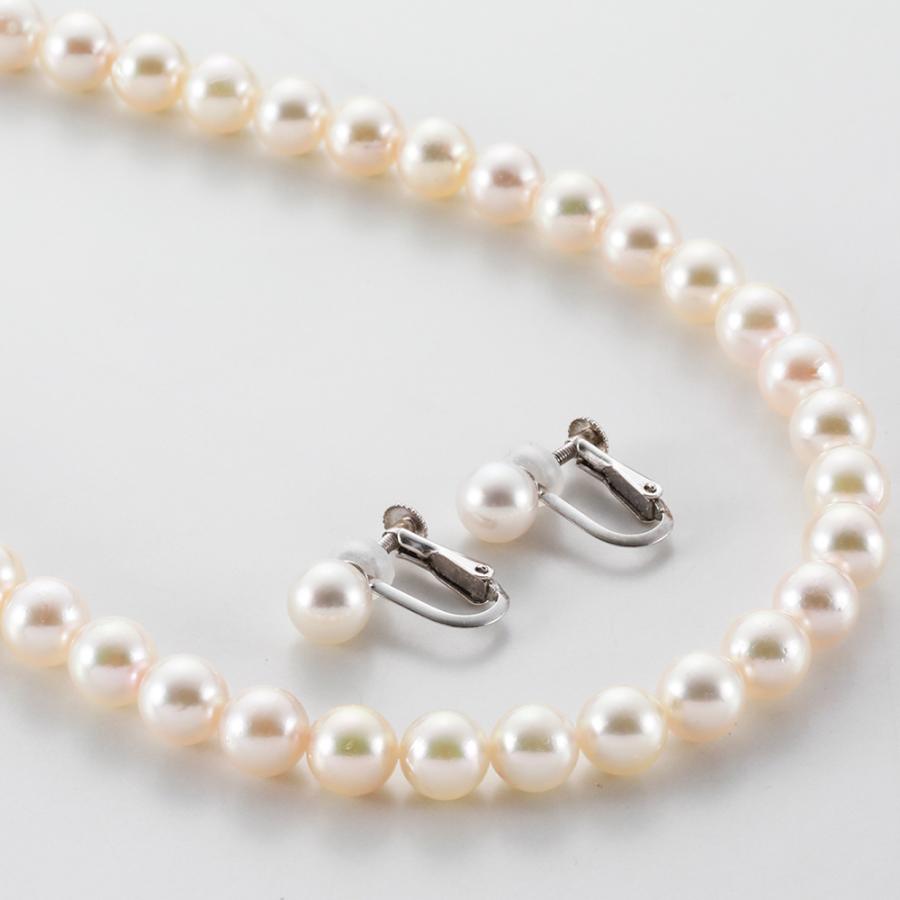 あこや真珠 6.5~7.0mm 本真珠ネックレス イヤリング 2点セット 専用