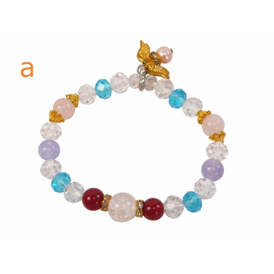 パワーストーン ブレスレットチャーム付き 全2柄 tk-69 1点まで