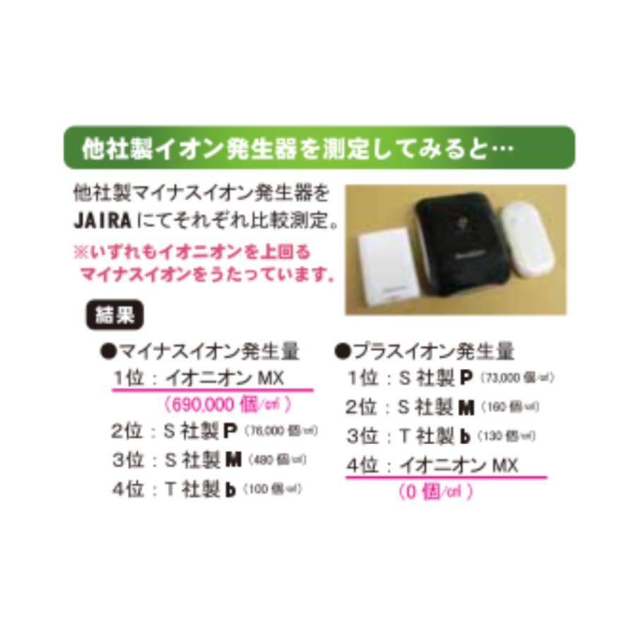 超小型マイナスイオン発生器 イオニオンMX 日本製 全2色 tk-134 花粉