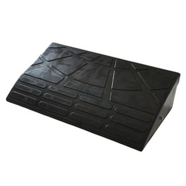 〔2個セット〕 ECOラバースロープ 段差スロープ/段差プレート 〔幅60cm 高さ15cm用〕 ゴム製 衝撃吸収_1
