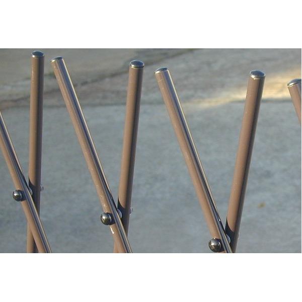 伸縮式 簡易フェンス(仕切り/柵/ゲート) 〔使用可能幅200cm〕 スチール 日本製 〔防犯 事故防止 園芸 ガーデニング用品〕 伸縮式 簡易フェンス 仕切り/柵/ゲート スチール 日本製 〔防犯 事故防止 園芸 ガーデニング用品〕