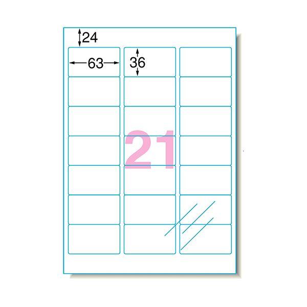 （まとめ） エーワン 透明保護フィルム A4変型21面 63×36mm 79221 1冊（6シート） 〔×10セット〕_1