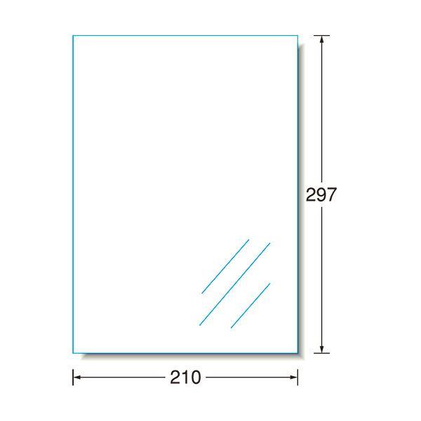 （まとめ）エーワン ラベルシール[インクジェット]光沢フィルム・透明 A4 ノーカット 28792 1冊(30シート) 〔×2セット〕の画像