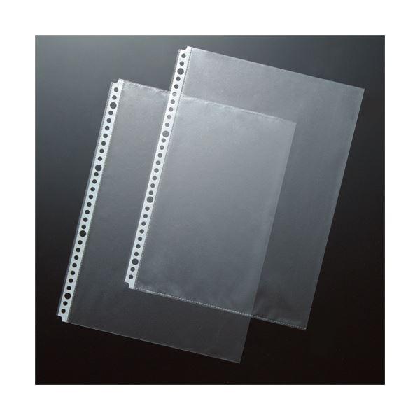 （まとめ）TANOSEE クリアファイル用リフィルA4タテ 2・4・30穴 エンボス加工 1セット(500枚:100枚×5パック) 〔×3セット〕_3