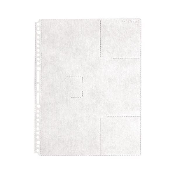セキセイ CD・DVDポケット A4タテ2・3・4・30穴 両面6ポケット DVD-1006 1セット(100枚:10枚×10パック)の画像