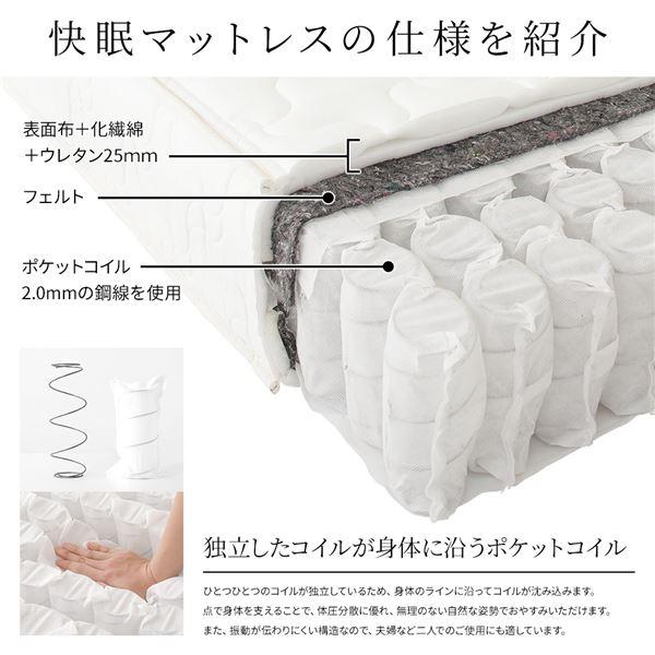 マットレス 国産 ポケットコイル 快眠 高密度 体圧分散 1年保証 コンパクト 圧縮 梱包 ショート丈セミシングルサイズ