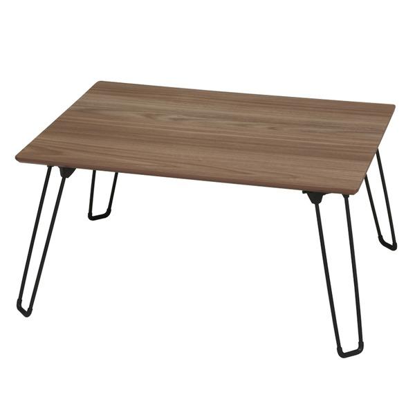 〔5個セット〕カームテーブル（ブラウン） 幅60cm/机/木製/折り畳み/ローテーブル/折れ脚/ナチュラル/ミニ/コンパクト/北欧/韓国インテリア/小さい/業務用/完...