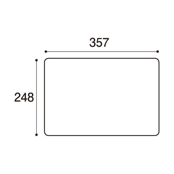 （まとめ）蝶プラ工業 プルアップトレー#3525（約360×250×17mm）ワイン 1枚〔×5セット〕の画像