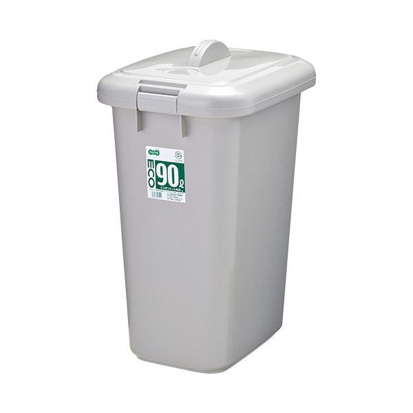 TANOSEE エコポリペール 角型 90L 本体 グレー 1個 〔フタ別売〕_2