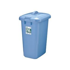 TANOSEE エコポリペール 角型 90L 本体 ブルー 1個 〔フタ別売〕_2
