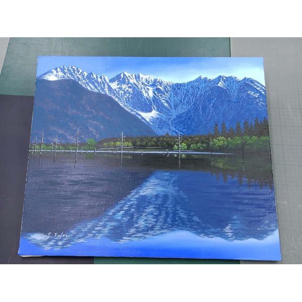 〔 受注生産 〕油絵額 F10号 坪井志朗 「上高地大正池」 油絵用額縁 油彩 油彩画 絵画額 額縁 フレームの画像