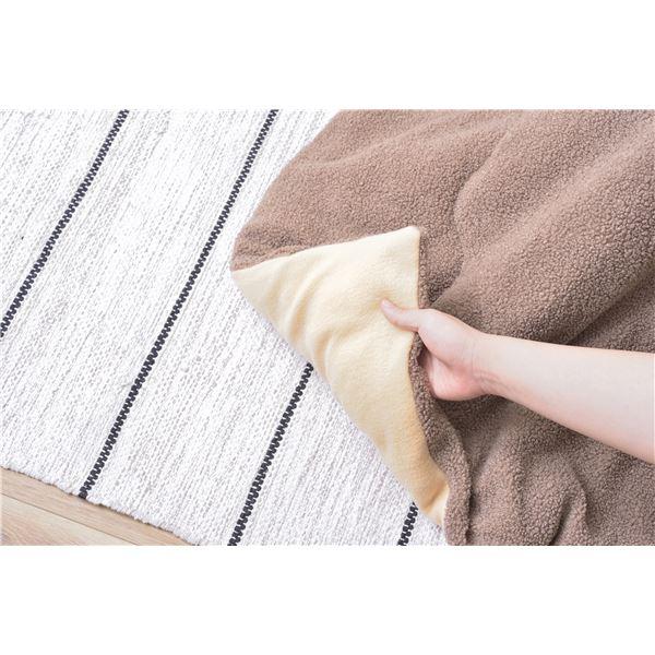 こたつ布団 こたつ掛布団 幅190×奥行230cm 長方形 チャコールブラウン コタツ本体別売 リビング ダイニング インテリア雑貨の画像