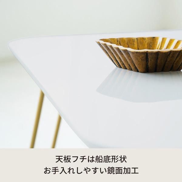 〔5個セット〕ニーナ 幅60折りたたみテーブル(グレー) 幅60cm 脚カラー：ゴールド 机 折り畳み ローテーブル 折れ脚 ナチュラル パステル ミニ コンパクト 小..._1