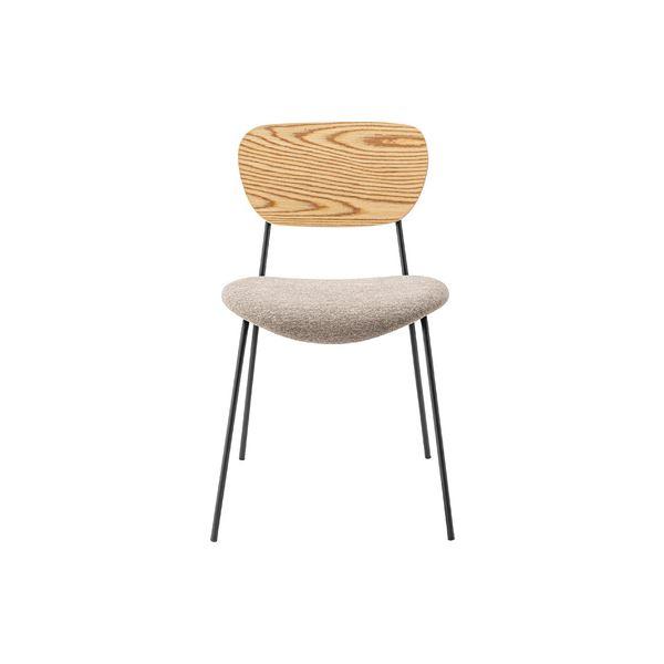 (まとめ) チェア ベージュ 完成品 〔×2セット〕 シンプル_2
