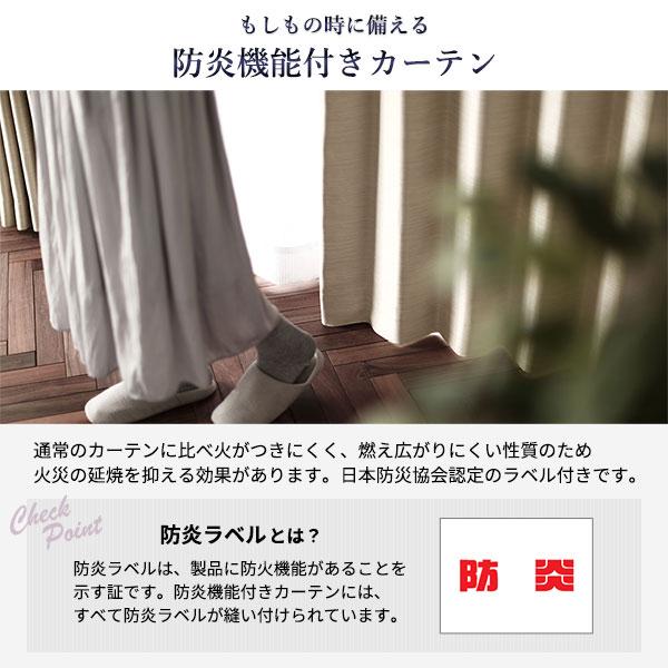 遮光カーテン 約幅100cm×丈255cm 2枚入り ブラック 墨 無地 1級遮光 洗える 日本製 タッセル付き 防炎 遮熱 形状記憶 TEIJIN
