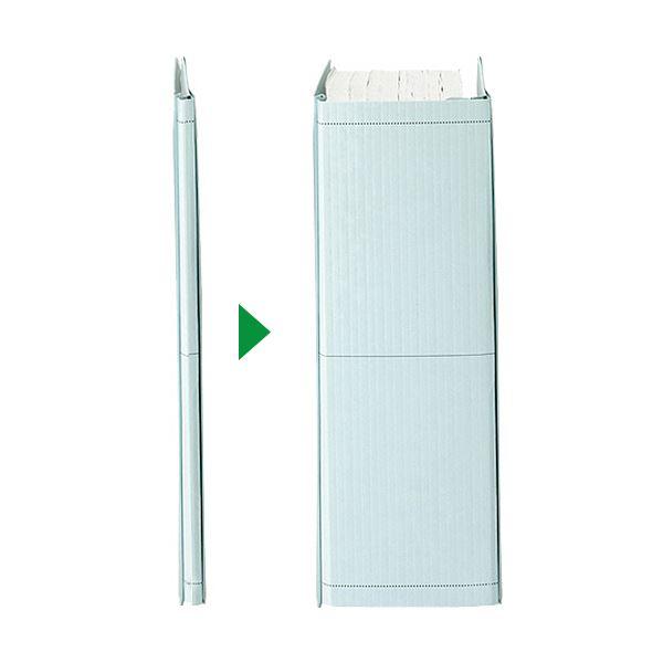 TANOSEE 背幅伸縮フラットファイルA4ヨコ 800枚収容 背幅13~93mm 青 1セット(30冊)の画像