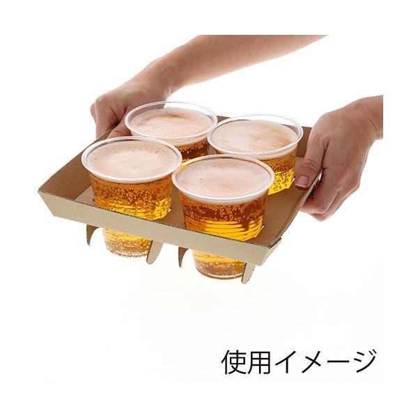 シモジマHEIKO Dカップキャリーホルダー 4個用 クラフト #004247907 1セット（320枚：20枚×16パック）の画像