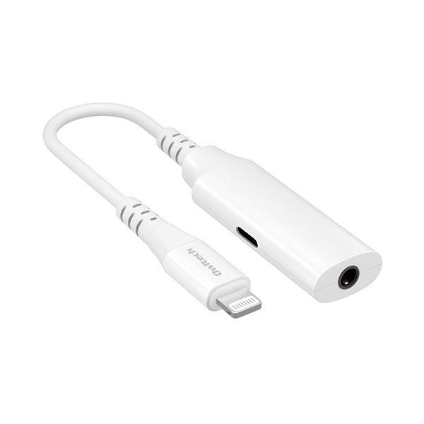 オウルテックLightning端子付きイヤホン変換ケーブル ホワイト OWL-CBLTF35LT02-WH 1本_1