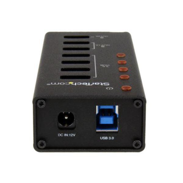 StarTech.com 4ポート USB3.0ハブ 充電用USBポート搭載 壁取付け用ブラケット付属 ブラック ST4300U3C31個