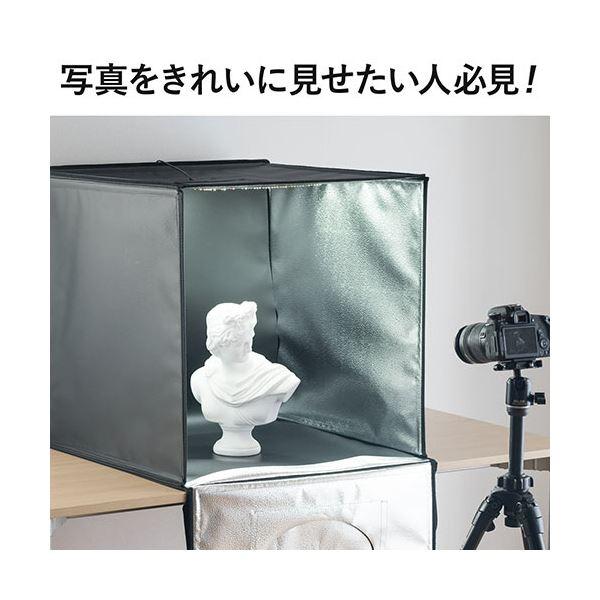 サンワダイレクト撮影ボックス （LEDライト付8000lm・60×60cm