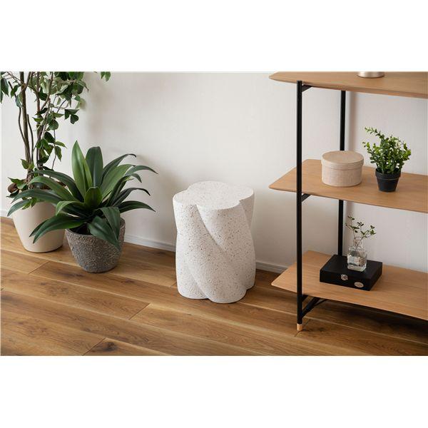 サイドテーブル ホワイト （約W32×D32×H40cm） 完成品_2
